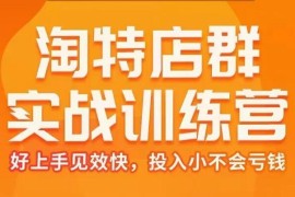 众筹：火焱社·淘特店群实战训练营