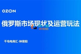 钟景阳《俄罗斯跨境电商系统实战课》