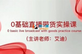 艾迪《0基础直播带货实操课》