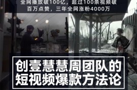 慧慧周《短视频爆款方法论》