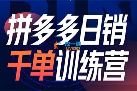 白凤电商《拼多多日销千单训练营第32期》