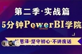 众筹：杜恩泽·5分钟PowerBI实战（第二季）