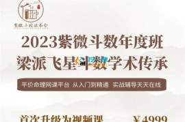 众筹：飞星紫微斗数系统班