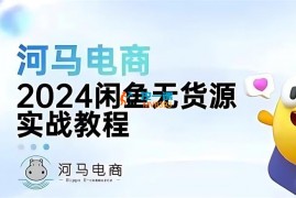 河马电商《2024闲鱼无货源实战教程》