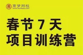 众筹：商梦网校·项目落地训练营