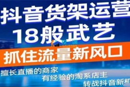 梁志发《抖音货架电商运营18般武艺》