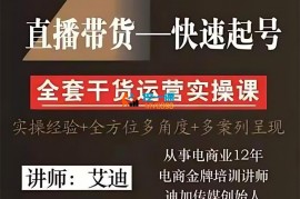 艾迪《直播带货IP快速号实操课》