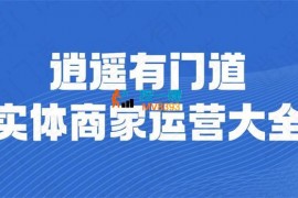 逍遥《同城实体商家短视频获客》