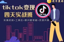项目星球《tiktok变现四天实战班》