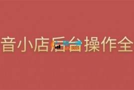 颖儿爱慕《抖店后台操作全案》