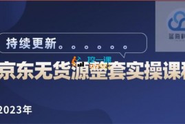 蓝七《2023京东店群整套实操视频课程》