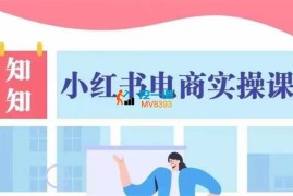 知知《小红书电商实操课》