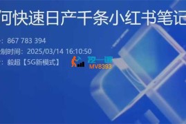 毅超《2025小红书实战方法》