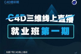 众筹：光影7号C4D三维动画+OC渲染直播培训班