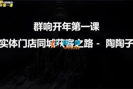 陶陶子《实体门店同城获客之路》