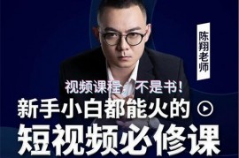 陈翔《新手小白短视频必修课》