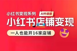叶璞《小红书店铺变现营》