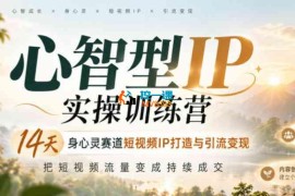 一勾《心智型IP实操训练营》