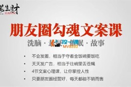 妙笔生财《朋友圈勾魂文案课》
