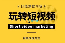 不韦《打造爆款内容短视频快速变现》