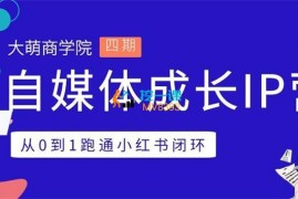 大萌商学院《自媒体成长IP营第四期》