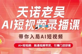 天诺老吴《AI短视频录播课》
