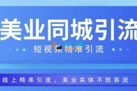 张张《美业同城短视频精准引流》