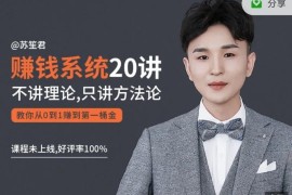 苏笙君《教你从0到1赚到你的第一桶金》