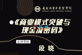 段晓《商业模式突破与现金流密码》
