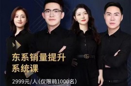 众筹：京东销量提升系统课