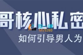 众筹：联哥核心私密课-如何引导男人为你付出