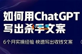 李炳池《如何用ChatGPT写出杀手文案》