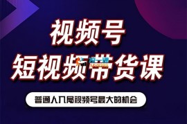 吴智银《视频号短视频带货变现从0到1实操私教课》