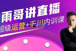 雨哥《超级直播带货+千川内训课》