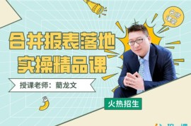 众筹：藺龙文·合并报表落地实操精品课程