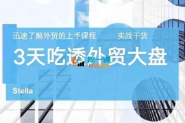 Stella《3天吃透外贸大盘》
