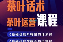 众筹：三七茶叶话术运营全套课程