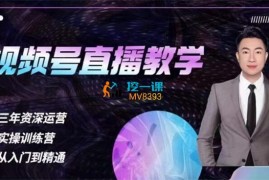 杨sir《视频号直播运营教学》