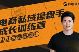 群响《电商私域操盘手成长训练营》