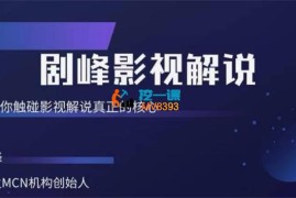 剧峰《影视解说核心运营课》