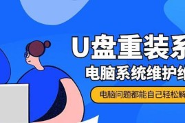 U盘重装系统，电脑系统维护维修