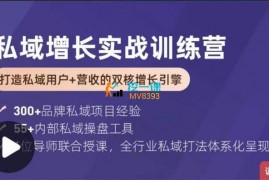 众筹：零一裂变·私域增长实战训练营第21期 