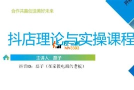 磊子《抖音小店理论与实操课程》