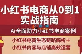 天诺电商《小红书电商从0到1实战指南》