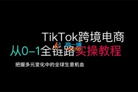 黑马会《TikTok电商落地实操课》