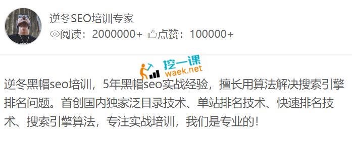 逆冬黑帽seo会员视频教程