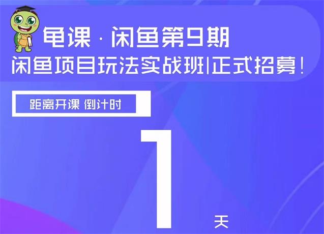 龟课闲鱼项目玩法实战班第九期 
