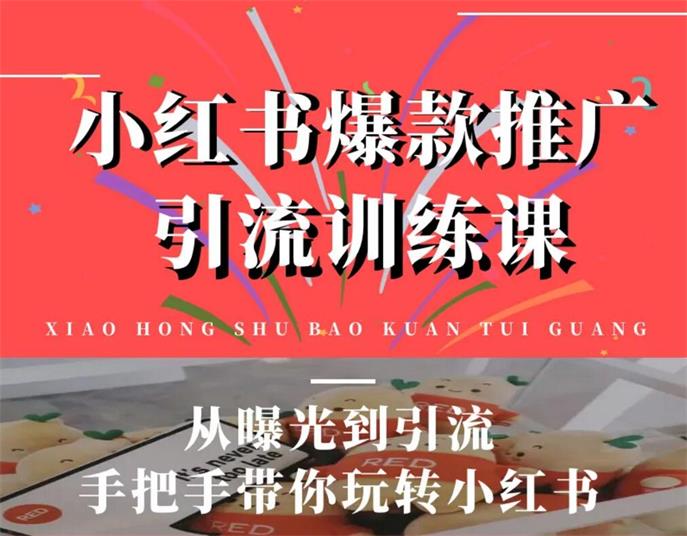 小红书爆款推广引流训练课