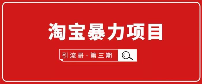 引流哥《淘宝暴力项目第3期》