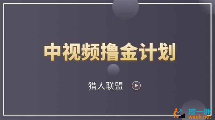 猎人联盟《中视频撸金计划》课程封面.jpg